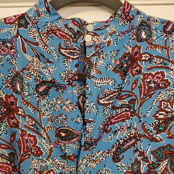 LOFT Bouquet Mock Neck Midi Dress - Picture 8 of 10